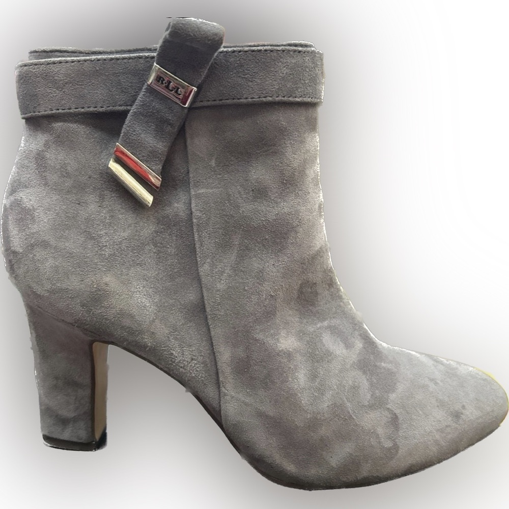 Lauren Ralph Lauren Gray Suede Ankle Boots